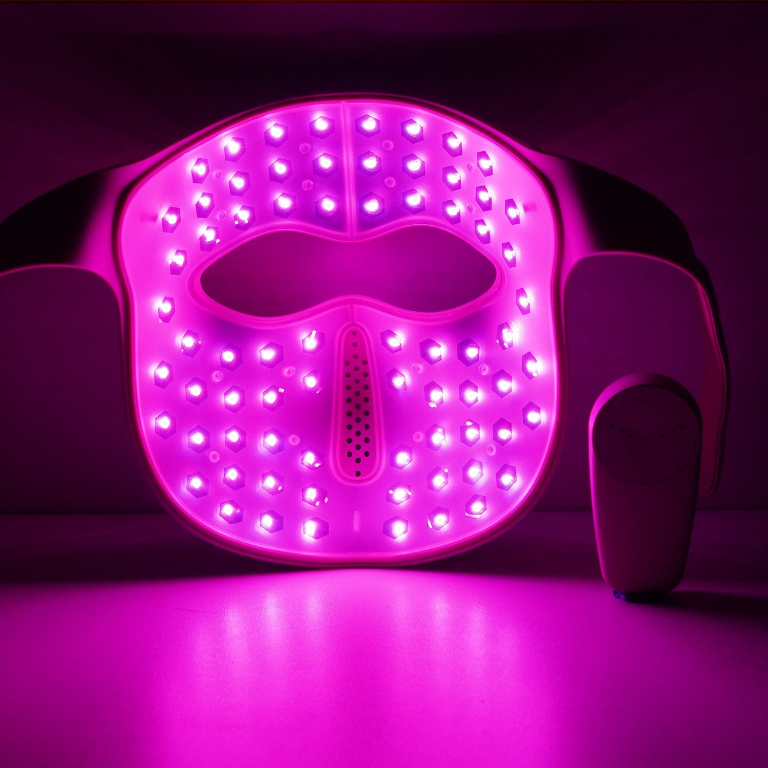 Close-up of Sheskn Luméskn LED mask showing premium design and quality finish.