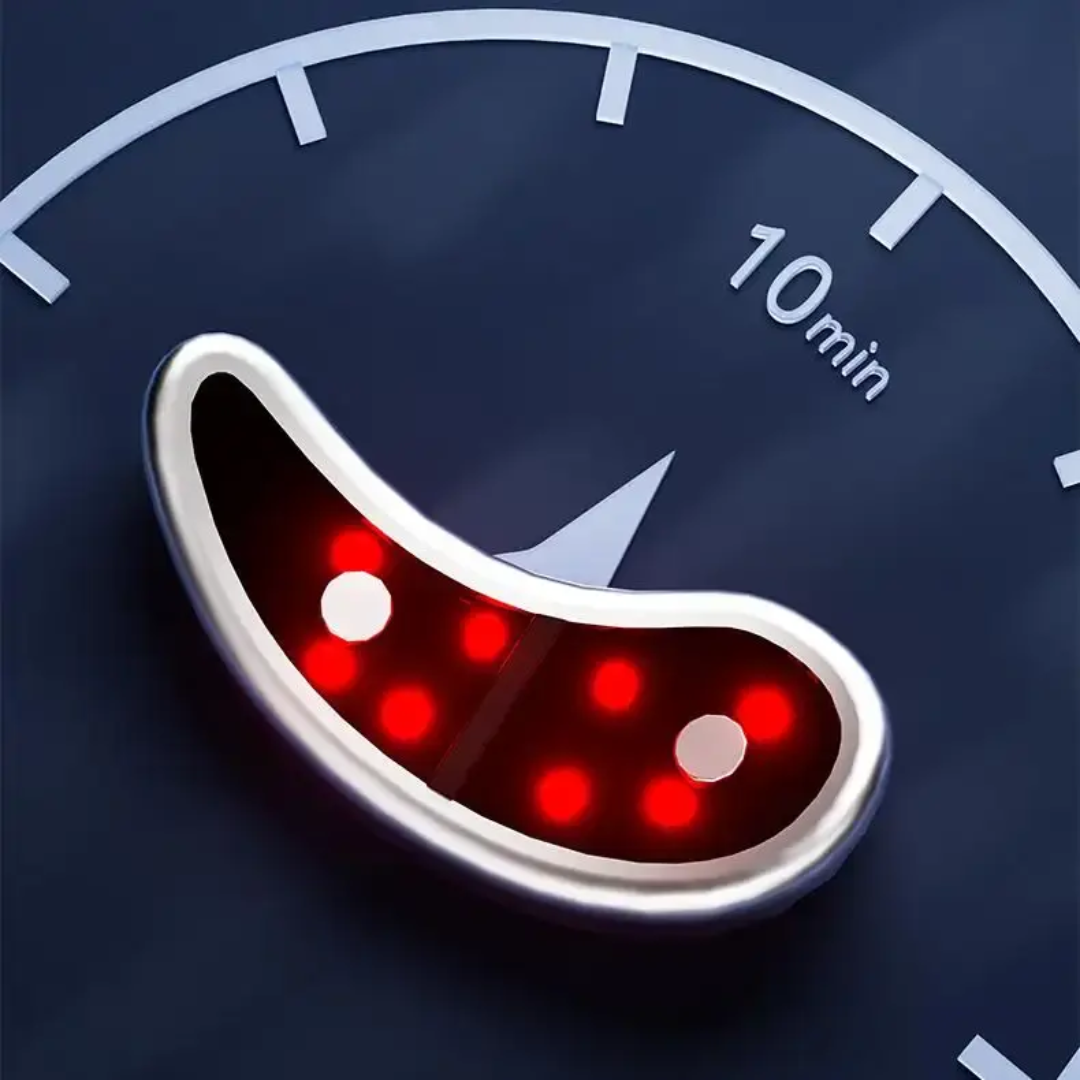 sheskin eye therapy led device showing 10 minute treatment time